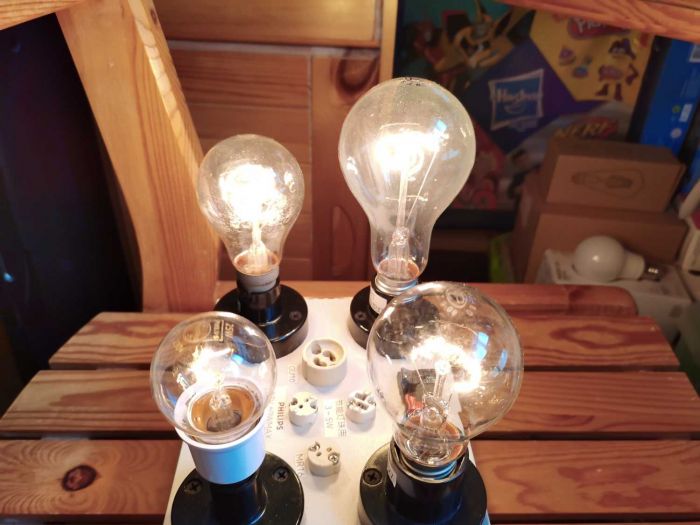 Four wattages of incandescent lamps
4个灯泡分别如下：
The four bulbs are as follows:
[url=https://postimg.cc/ZB39fwhJ][img]https://i.postimg.cc/ZB39fwhJ/IMG-20220502-165439.jpg[/img][/url] 
25W P45
[url=https://postimg.cc/xc9kRGpS][img]https://i.postimg.cc/xc9kRGpS/IMG-20220502-165444.jpg[/img][/url] 
60W A60
[url=https://postimg.cc/NL69mC44][img]https://i.postimg.cc/NL69mC44/IMG-20220502-165454.jpg[/img][/url] 
100W A60
[url=https://postimg.cc/ZvxWm0Rg][img]https://i.postimg.cc/ZvxWm0Rg/IMG-20220502-165505.jpg[/img][/url] 
200W A75

