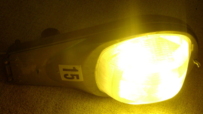 My AE 115 lit.
Here it is lit.

Refractor distributes light pretty good.

Bright too.
Keywords: Lit_Lighting