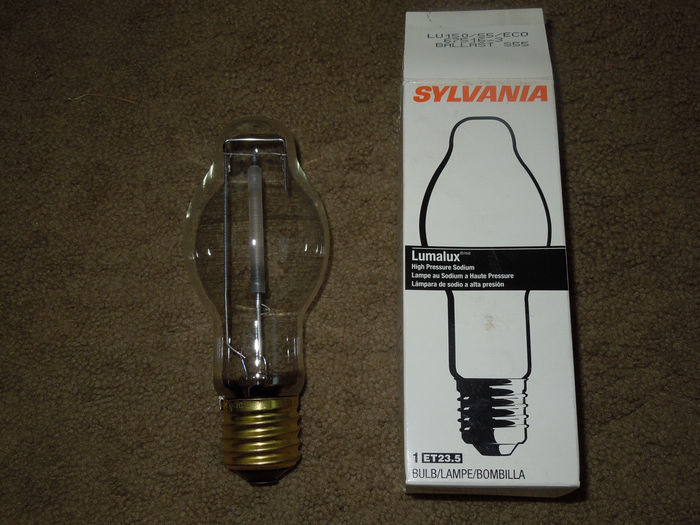 Sylvania Lumaluz 150w HPS
My first and only Sylvania HID lamp.
Keywords: Lamps