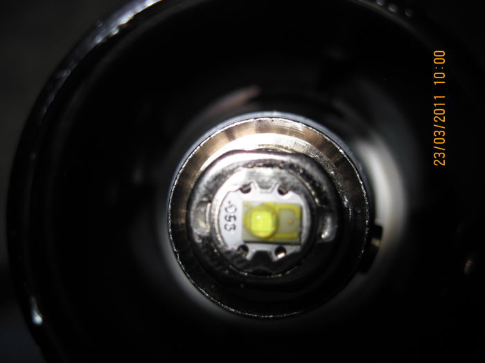 The LED inside my Maglite LED 2D
Philips Luxeon Rebel, daylight 5000-6500K.
Keywords: Lamps